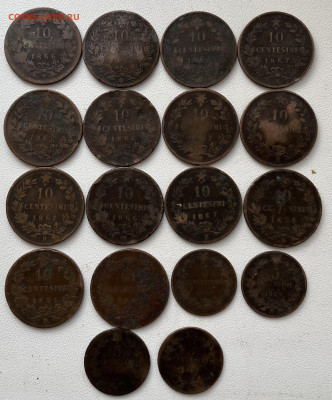 10 и 5 чентезимо. 19 век. Италия. - IMG_8389