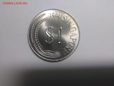 Сингапур 1 доллар 1981 до 09.11.2025 22-00 мск - Сингапур 1 доллар 1981 1