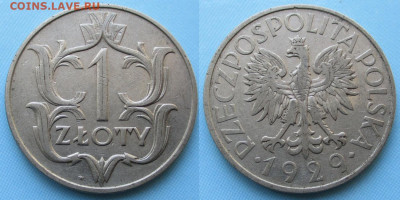 Польша 1 злотый 1929 до 09-11-25 в 22:00 - Польша 1 злотый 1929    235-ас121-3609