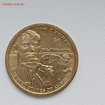Сакаговея	 1 доллар 2018 «Джим Торп» - 1762149970787