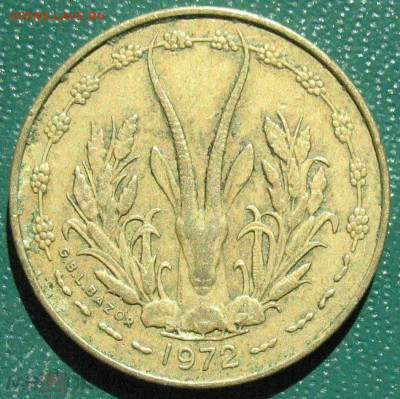 Западная Африка 5 франков 1972 до 08.11.2025 - Африка 5 франков 1972_2