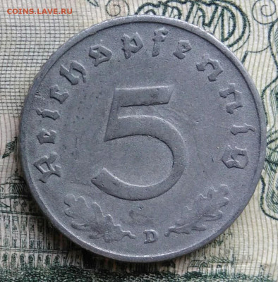 Германия 5 пфеннигов 1940 года до 10.11.2025 - IMG_20251105_220134