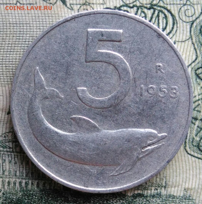Италия 5 лир 1953 года до 10.11.2025 - IMG_20251105_215916