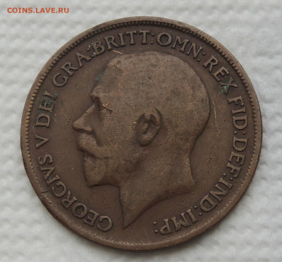 Великобритания 1 пенни 1920 до 9.11.2025 - Великобритания 1 пенни 1920 .JPG