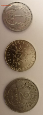 Три монеты Франции до 10.11 в 22.00 - Франция