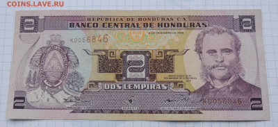Гондурас 2 лемпиры 2000 до 9.11.2025 - Гондурас 2 лемпиры 2000.JPG