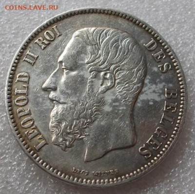 Бельгия 5 франков 1869 год - 001.JPG