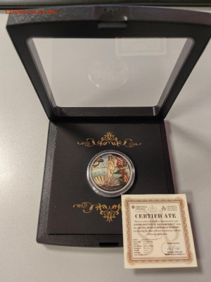 500фр 2017 Камерун Боттичелли. Рождение Венеры, Ag925, до 13 - Ю Камерун Венера-1