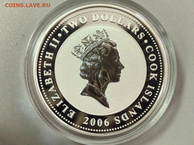 2 доллара 2006 Острова Кука Борис Пастернак, Ag999, до 13.11 - Ю Пастернак-2