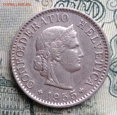 Швейцария 5 раппен 1955 года до 10.11.2025 - IMG_20251106_183722