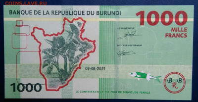 Бурунди 1000 франков 2021 года до 10.11.2025 - IMG_20251106_235028