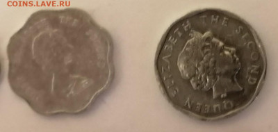 две монеты 1 цент Восточно Карибские штаты до 10.11 до 22.00 - ВК-2