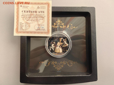 500фр 2017 Камерун Диего Веласкес Фрейлины, Ag925, до 14.11 - Ю Камерун Фрейлины-3