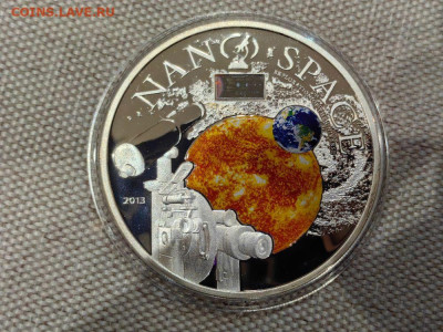 10дол 2012-13гг О-ва Кука, Нано Космос, Ag925, до 12.11 - Ю Нано Космос-1