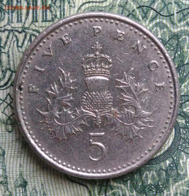 Великобритания 5 пенсов 1991 года до 10.11.2025 - IMG_20251105_002427