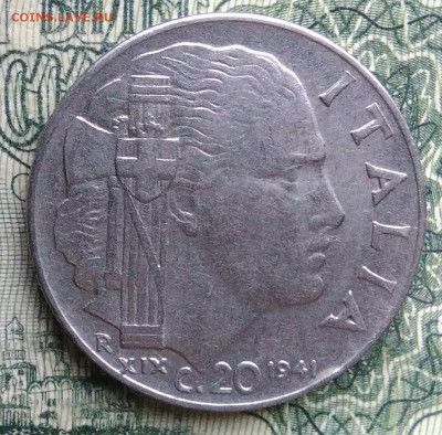 Италия 20 чентезимо 1941 года до 10.11.2025 - IMG_20251104_230849