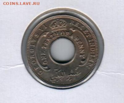 10 пенни 1939 Британская Западная Африка до 10.11 до 22.00 - Четыре монеты(2)