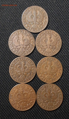 ПОЛЬША 5 ГРОШЕЙ 1928 - 1939 года 7 монет в лоте До 14.11 - 20251018_222026
