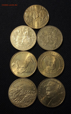 ПОЛЬША 2 злотых НАБОР ЮБИЛЕЙНЫХ МОНЕТ 7 монет в лоте До14.11 - 20251018_222253