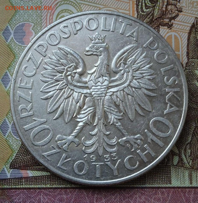 10 злотых 1933г. Голова Полонии - photo_2025-05-21_09-44-27