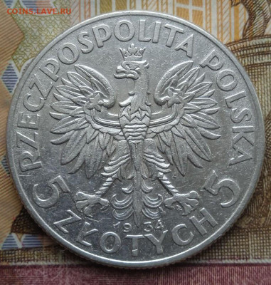 5 злотых 1934г. Голова Полонии - photo_2025-05-21_16-17-59