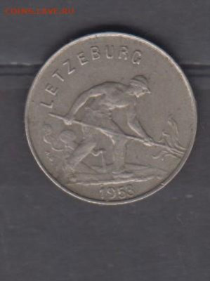 Люксембург 1953 1 франк до 14 11 - 743а