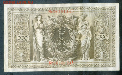Германия 1000 марок 1910 красные печати до 14.11. - Германия_1000марок-1910-красные-печати-S_L_спинка