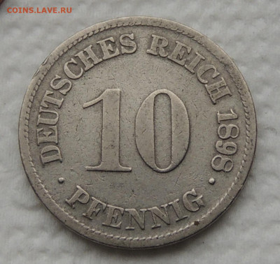 Германия 10 пфеннигов 1898 D до 12.11.2025 - Германия 10 пфеннигов 1898.JPG