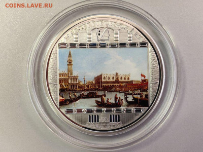 20дол 2011 О-ва Кука Вид на залив Каналетто, Ag999, до 16.11 - Х 2011 Вид на залив-1