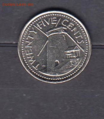 Барбадос 2008 25 центов ( блеск) до 15 11 - 755