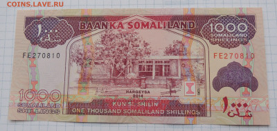 Сомалиленд 1000 шиллингов 2014 до 16.11.2025 - Сомалиленд 1000 шиллингов 2014.JPG