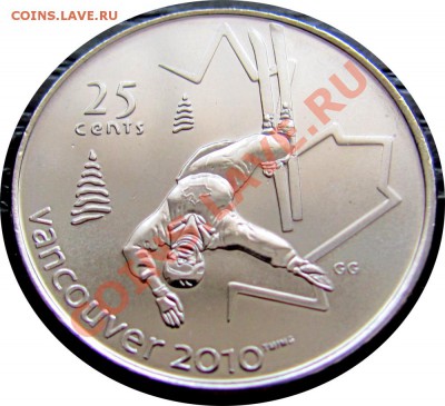 G99 Канада 25¢ Фристайл 2008 UNC до 29.02 в 22°° - G75 25c Freestyle 2008_1