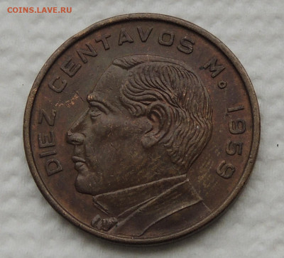 Мексика 10 сентаво 1959 до 16.11.2025 - Мексика 10 сентаво 59.JPG