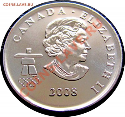 H03 Канада 25¢ Бобслей 2008 UNCдо 29.02 в 22°° - G76 25c Bob 2008_2