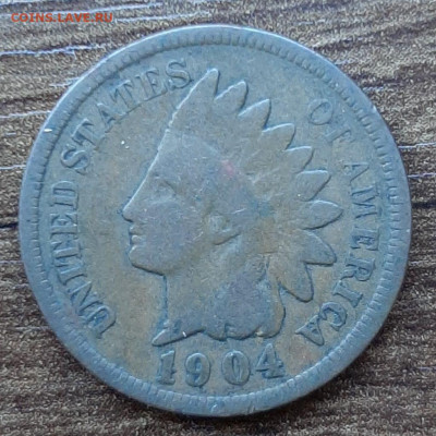 1 цент cent США USA 1904 до 15.11.2025 в 22:00 - 5253507729526484872