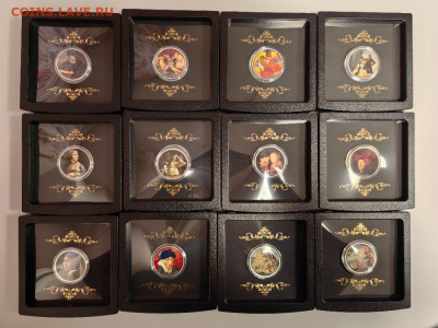 500фр 2017 Камерун Гордость европ. живописи, Ag999 (12шт) - ЯЯ Камерун Художники - 1