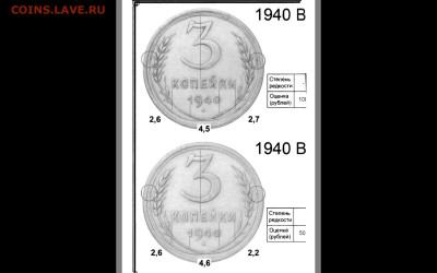 1 копейка, 2 копейки и 3 копейки 1940 - Screenshot_20251112_115718_Gallery