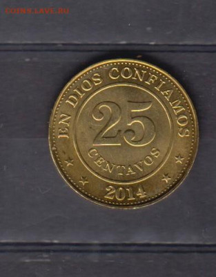 Никарагуа 2014 25 сентаво( без оборота) до 17 11 - 806