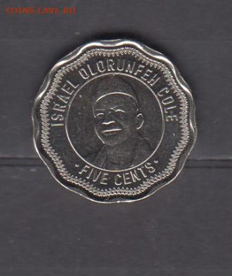 Сьерра Леоне 2022 5 центов без оборота (Израэл Коле ) до 17 - 812а