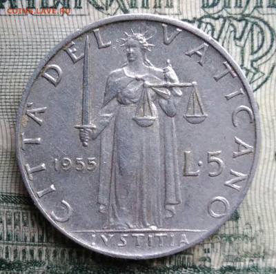 Ватикан 5 лир 1955 года до 17.11.2025 - IMG_20251112_215542
