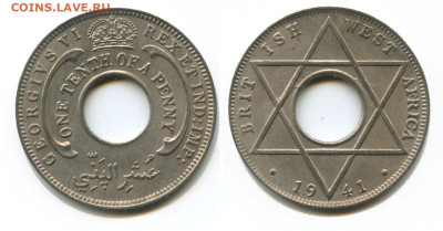 10 пенни 1941 до 22.00 мск 14.11.25 - бр зап африка 1 10 пенни 1941