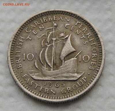 Восточные Карибы 10 центов 1965 №2 до 16.11.2025 - Восточные Карибы 10 центов 65.2.JPG
