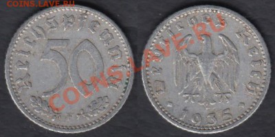Германия 50 пфеннигов 1935 F до 25.02.2012 22-00 - Германия 50 пфеннигов 1935 F