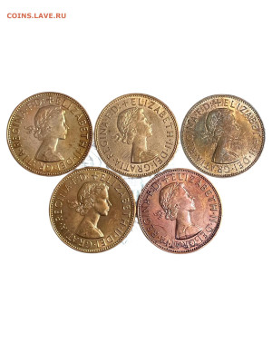 1 пенни 1967 года, 5 шт. До 17.11 - Photoroom_20251115_000448