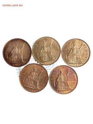 1 пенни 1967 года, 5 шт. До 17.11 - Photoroom_20251115_000416