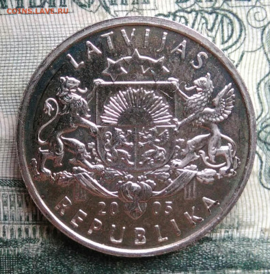 Латвия 1 лат 2005 года петух до 17.11.2025 - IMG_20251115_012343