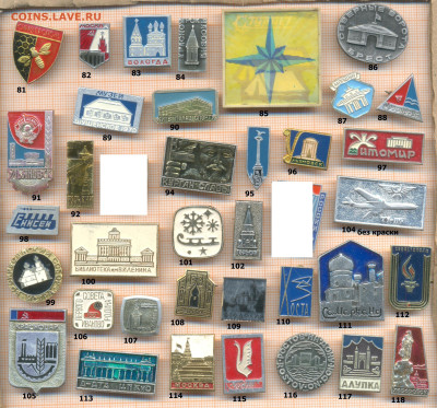 значки разные фикс.цена 10 руб 2, до ухода в архив - 3 3 81 120 по 10 руб 001