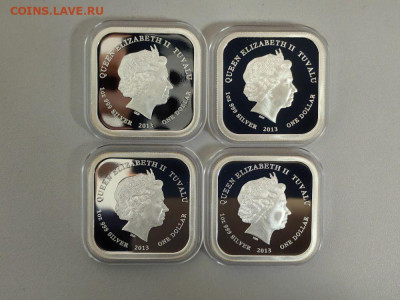 1дол 2013 Тувалу, Знаменитые площади (4шт), Ag999, до 21.11 - ЯЯ Тувалу Площади-3