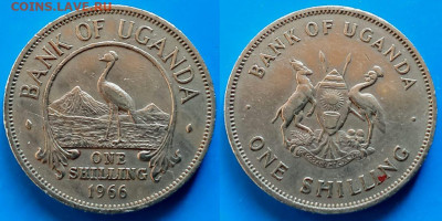 Уганда - 1 шиллинг 1966 года до 22.11 - Уганда 1 шиллинг, 1966  150