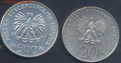 Польша 20 злотых 1975 г.18.11.2025 г. 22 -00 МСК. - Польша3